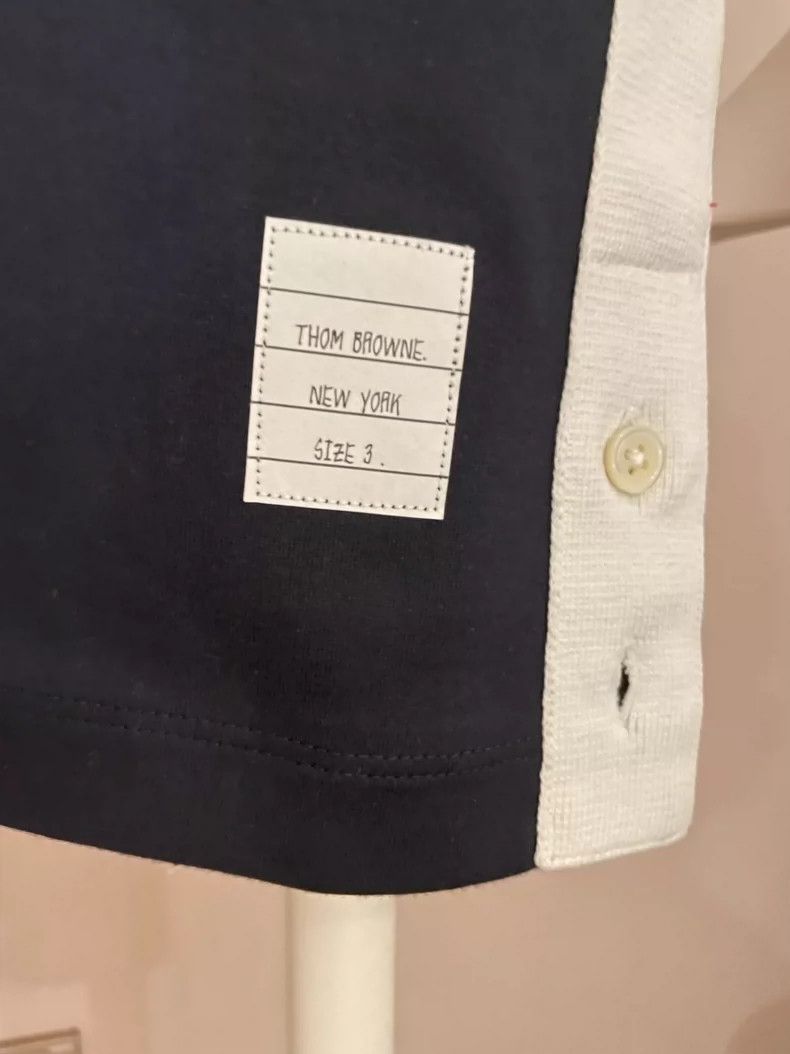 Thom Browne Thom Browne Men's Short Sleeve Polo Shirt - dmc Size US XS / EU 42 / 0 - 6 Thumbnail