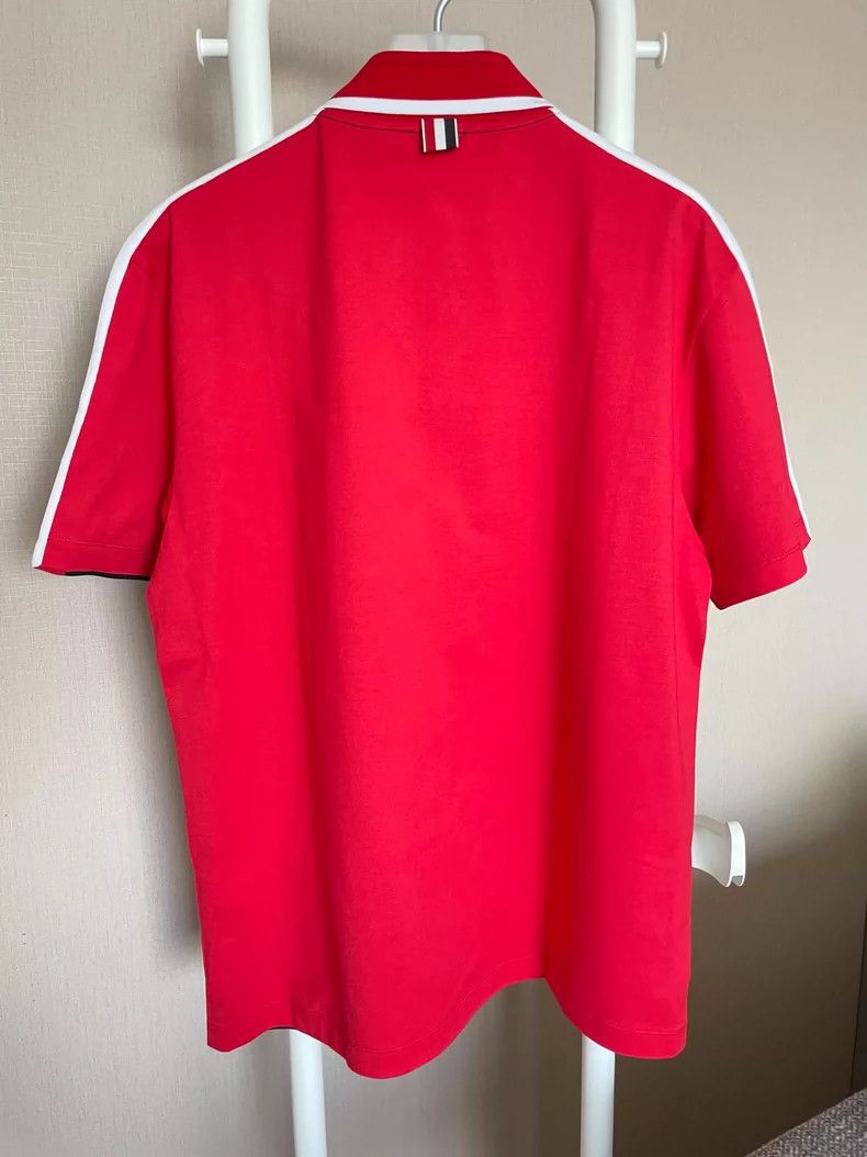 Thom Browne Thom Browne Men's Short Sleeve Polo Shirt - dmc Size US XS / EU 42 / 0 - 2 Thumbnail