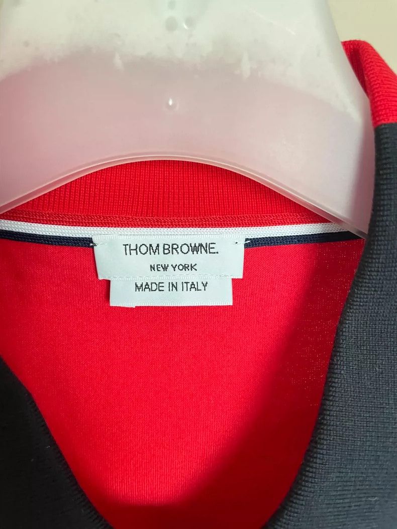 Thom Browne Thom Browne Men's Short Sleeve Polo Shirt - dmc Size US XS / EU 42 / 0 - 3 Thumbnail