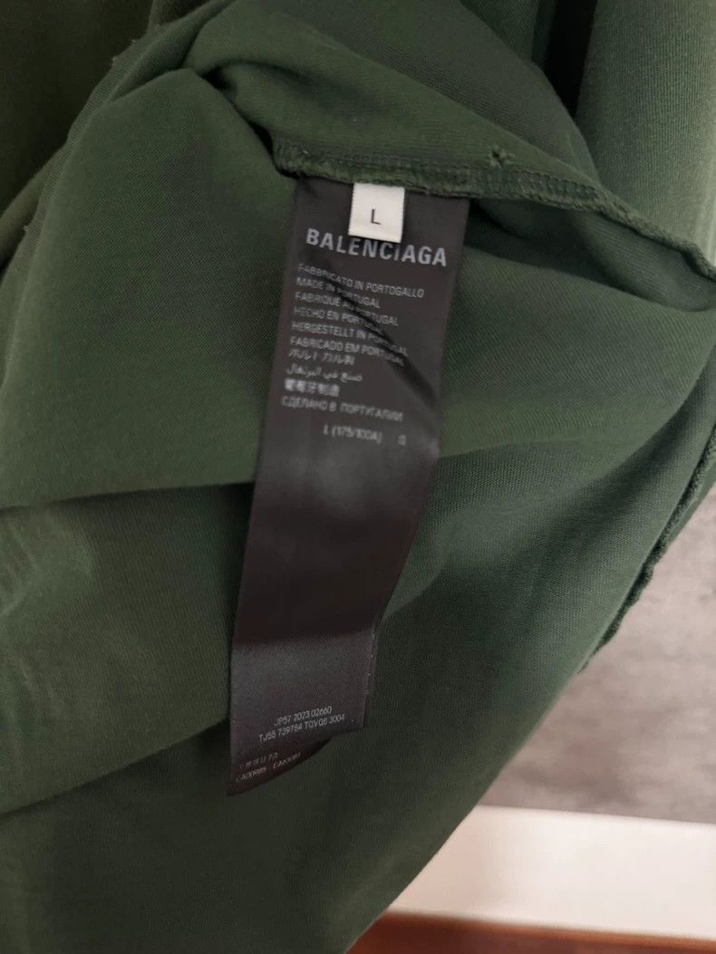 Balenciaga Balenciaga Green Tape Short Sleeve - dmc Size US L / EU 52-54 / 3 - 4 Thumbnail