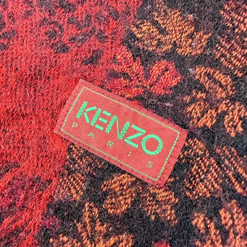 Kenzo KENZO 80s Wool Large Shawl - dmc Size ONE SIZE - 6 Thumbnail