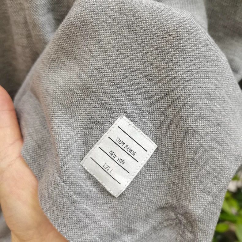 Thom Browne THOM BROWNE Stripe Short Sleeve Polo - dmc Size US S / EU 44-46 / 1 - 4 Thumbnail