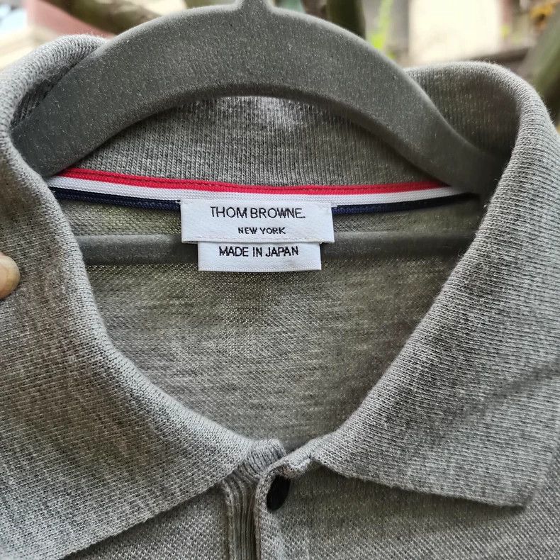 Thom Browne THOM BROWNE Stripe Short Sleeve Polo - dmc Size US S / EU 44-46 / 1 - 5 Thumbnail