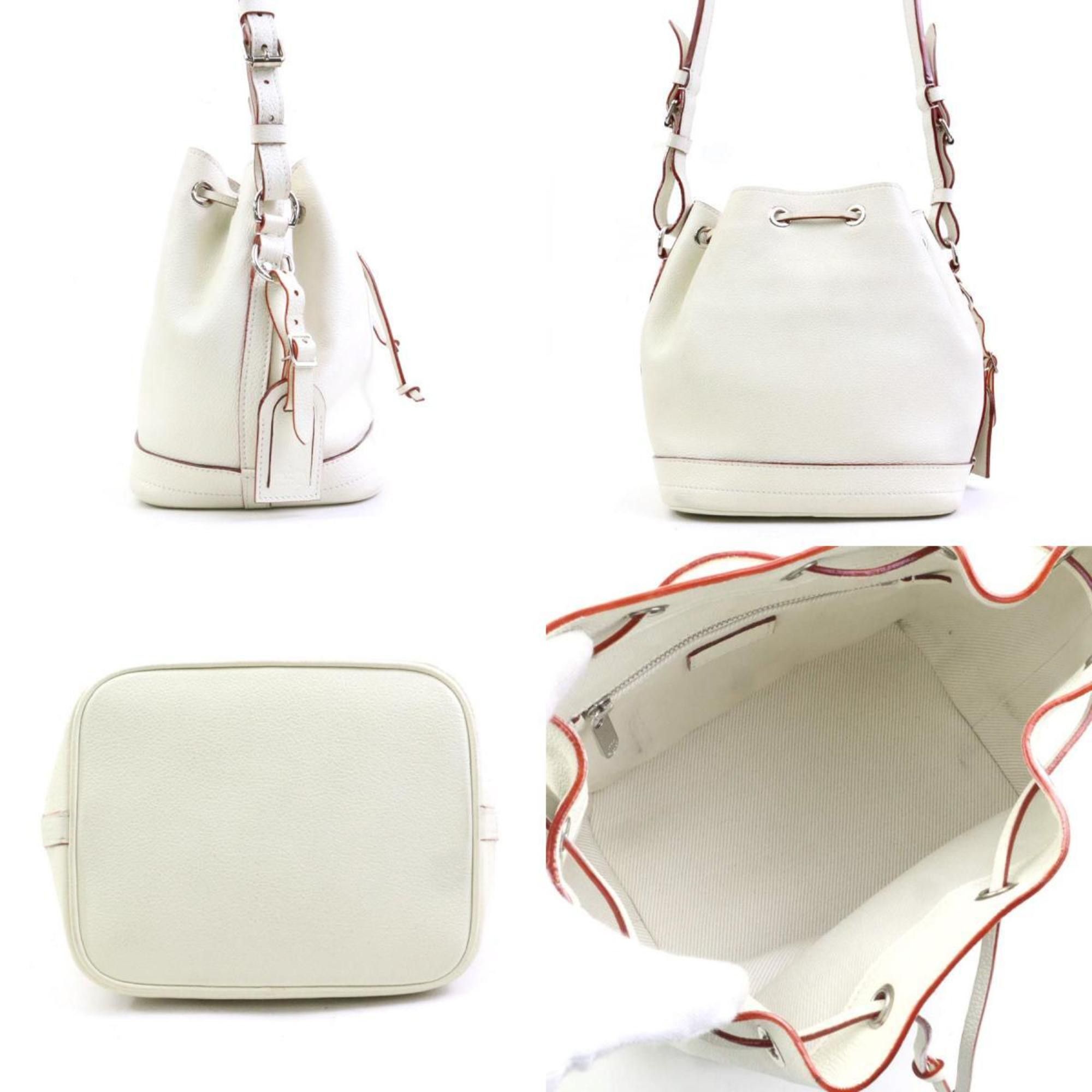 Louis Vuitton Louis Vuitton Suhali Noe BB Shoulder Bag in Off-White Leather and Silver, Women's, M42612, e60853a Size ONE SIZE - 2 Thumbnail