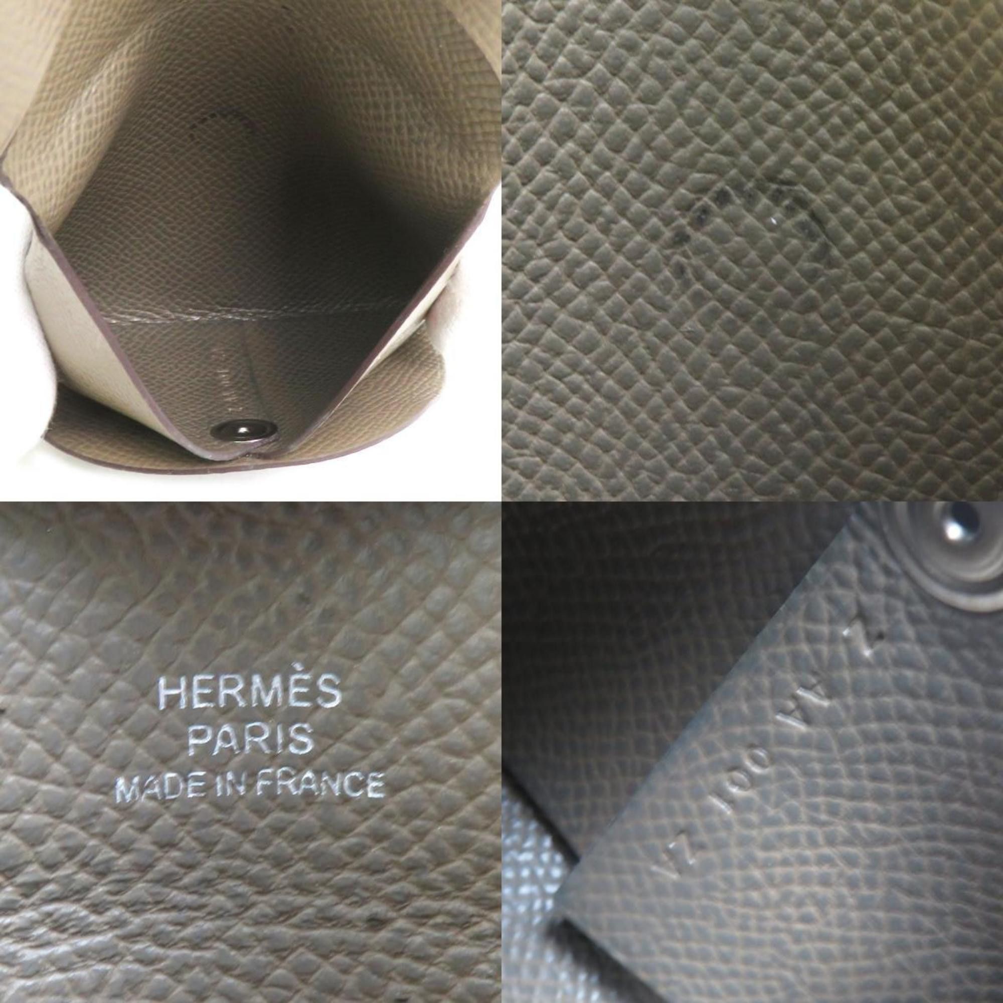 Hermes Hermes Hermès Bastia Epsom Leather Wallet/Coin Case for Men and Women (h31505a) Size ONE SIZE - 5 Thumbnail