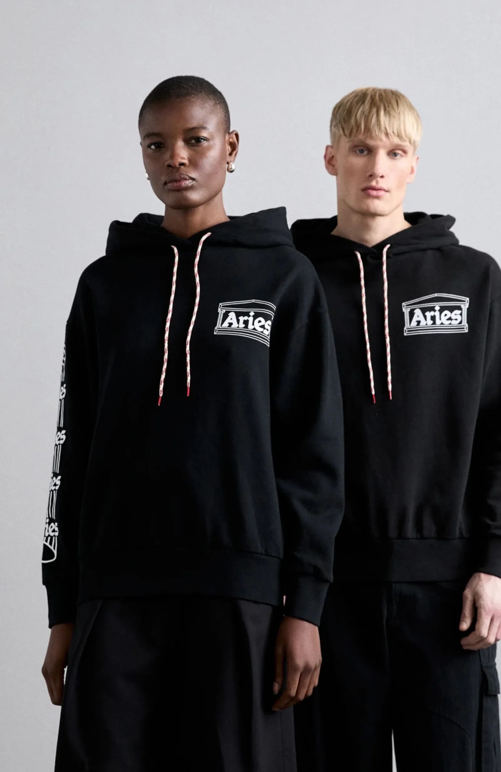 Aries Aries column hoodie Hoodie Size US S / EU 44-46 / 1 - 2 Thumbnail