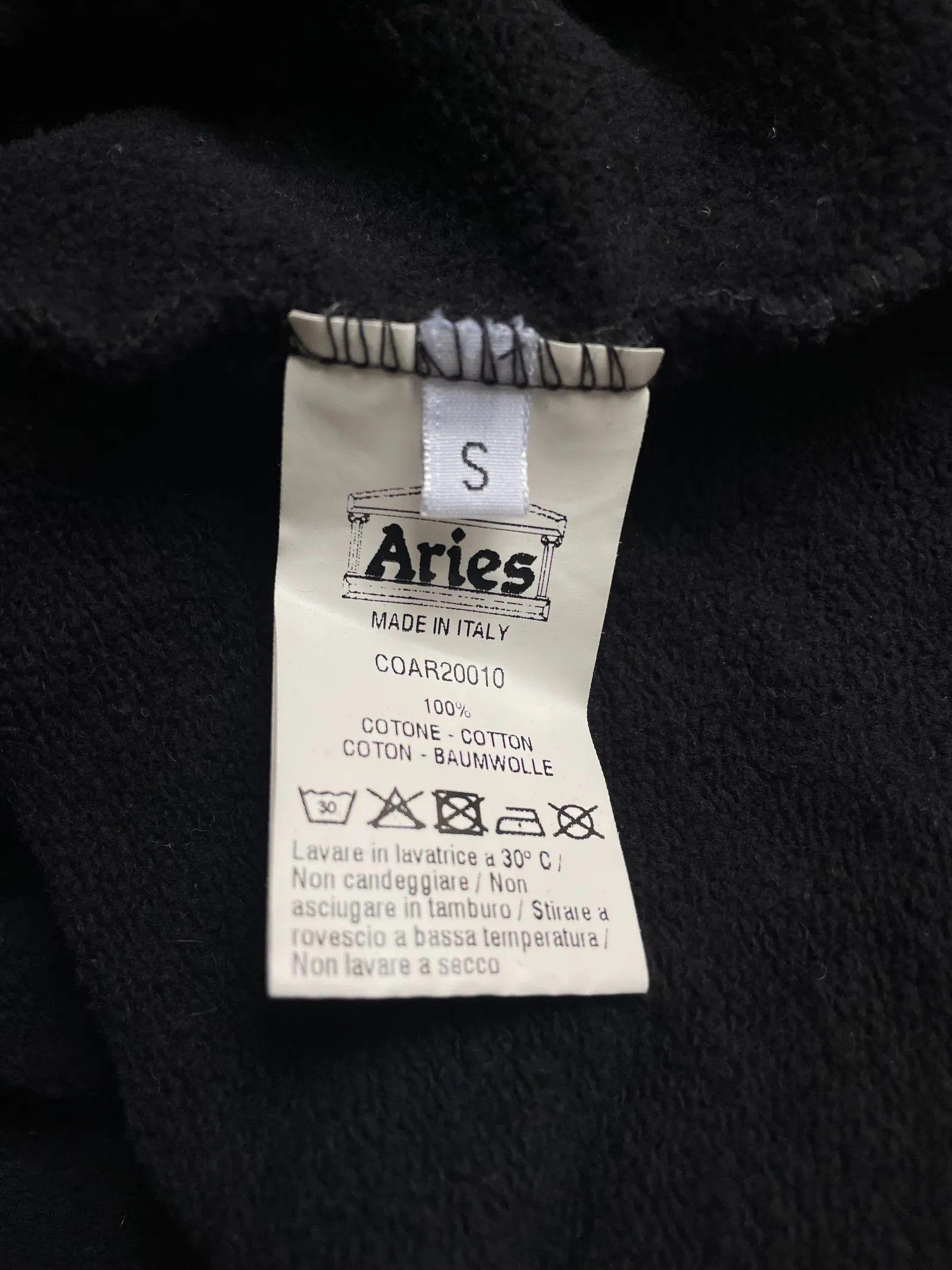 Aries Aries column hoodie Hoodie Size US S / EU 44-46 / 1 - 4 Thumbnail