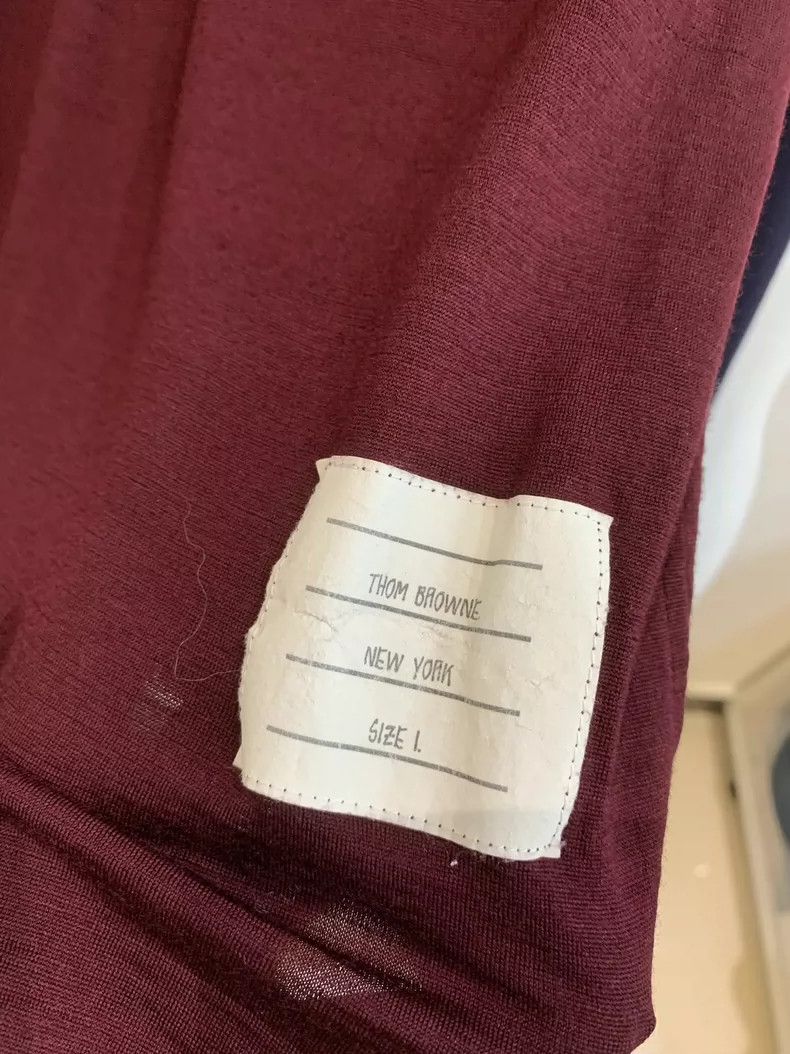 Thom Browne Thom Browne Red Blue Long Sleeve Top - dmc Size US S / EU 44-46 / 1 - 5 Thumbnail