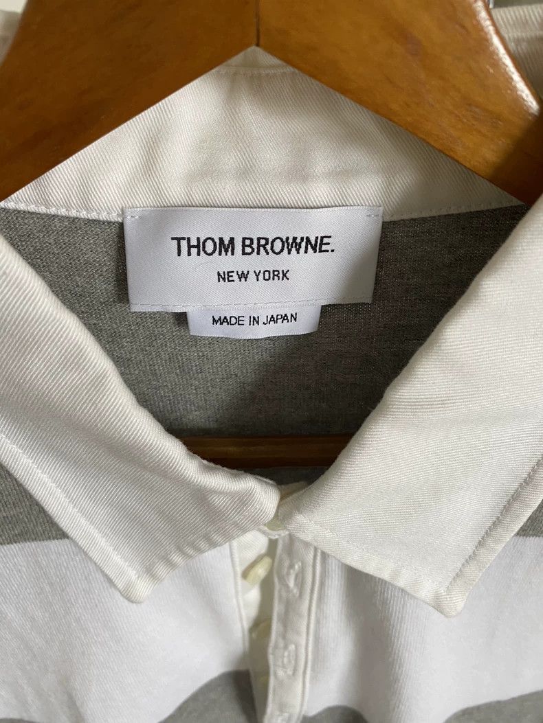Thom Browne Thom Browne Cotton Short Sleeve Polo - dmc Size US S / EU 44-46 / 1 - 5 Thumbnail