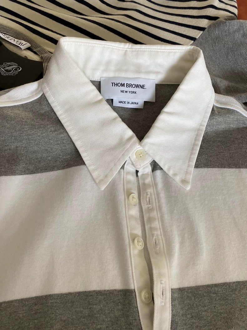 Thom Browne Thom Browne Cotton Short Sleeve Polo - dmc Size US S / EU 44-46 / 1 - 4 Thumbnail