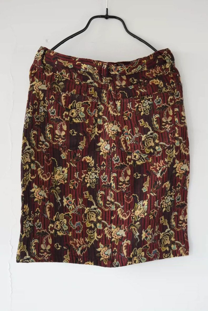 Kenzo Kenzo Vintage Floral Embroidered Skirt - dmc Size US 26 / EU 42 - 4 Thumbnail