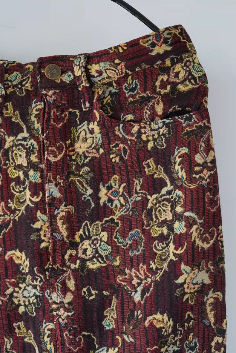 Kenzo Kenzo Vintage Floral Embroidered Skirt - dmc Size US 26 / EU 42 - 9 Thumbnail