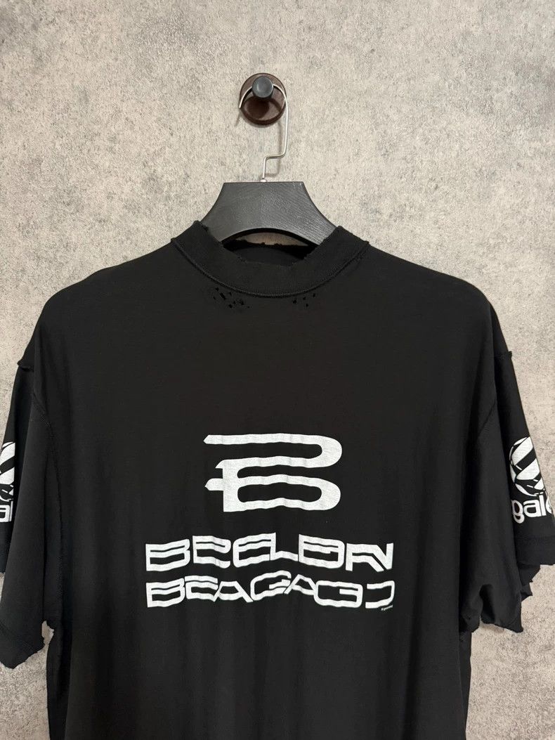 Balenciaga Balenciaga Black Distressed Logo T-shirt - dmc Size US XS / EU 42 / 0 - 2 Thumbnail