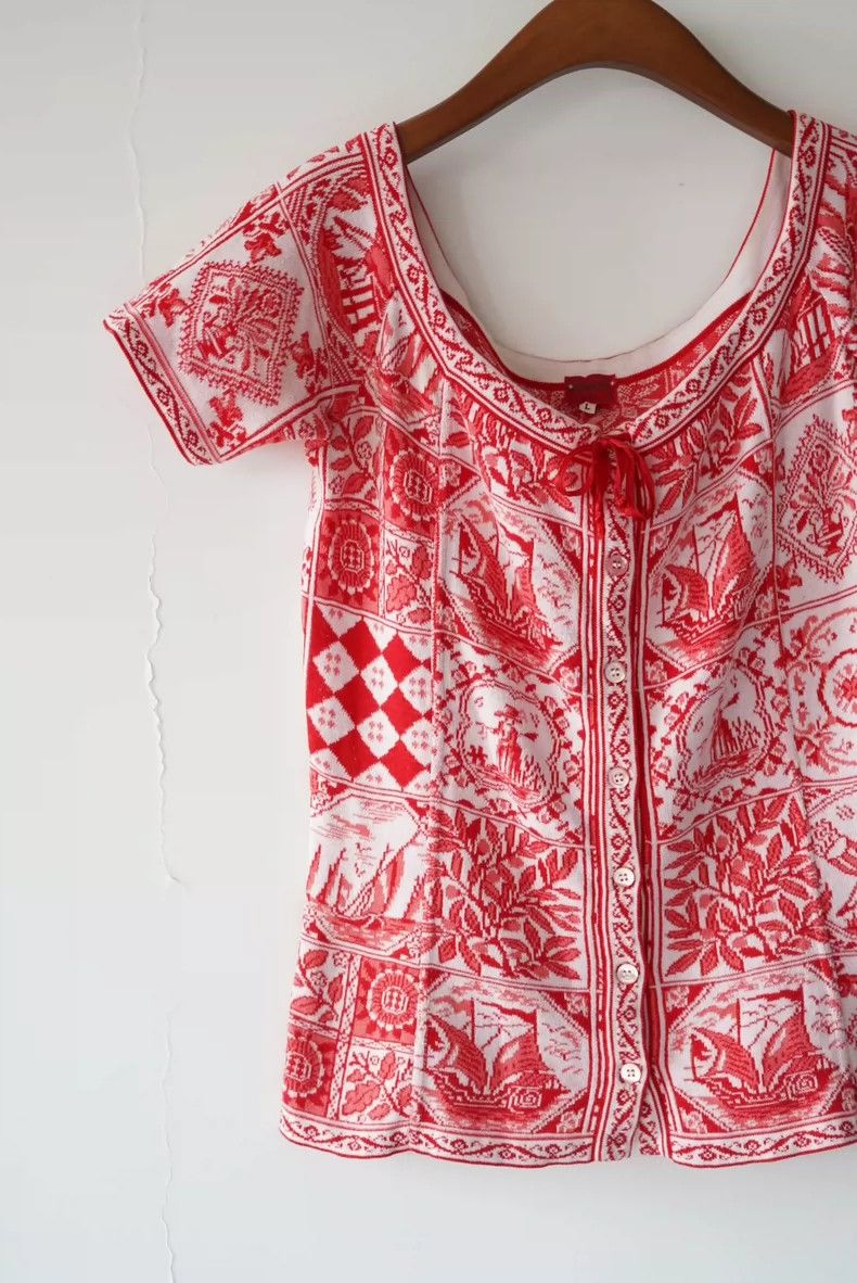 Kenzo Kenzo 1980s Grid Pattern Top - dmc Size US M / EU 48-50 / 2 - 8 Thumbnail