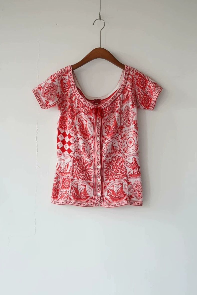Kenzo Kenzo 1980s Grid Pattern Top - dmc Size US M / EU 48-50 / 2 - 4 Thumbnail