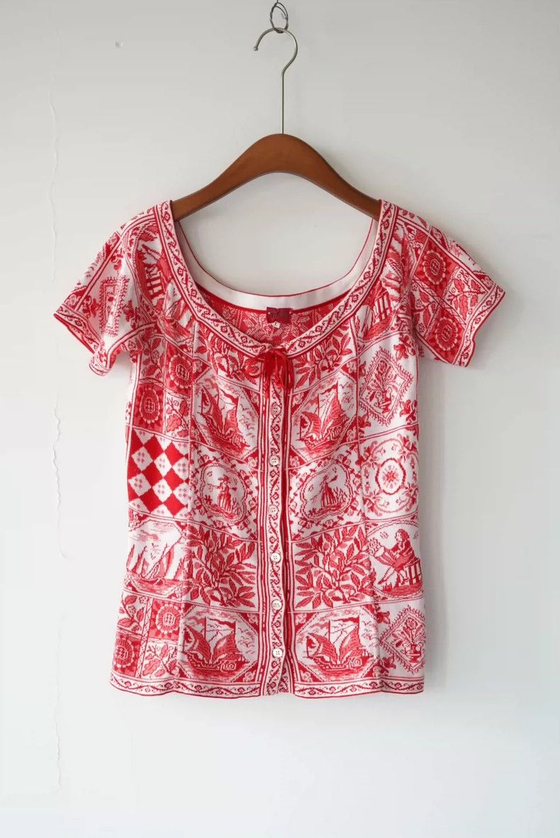 Kenzo Kenzo 1980s Grid Pattern Top - dmc Size US M / EU 48-50 / 2 - 3 Thumbnail