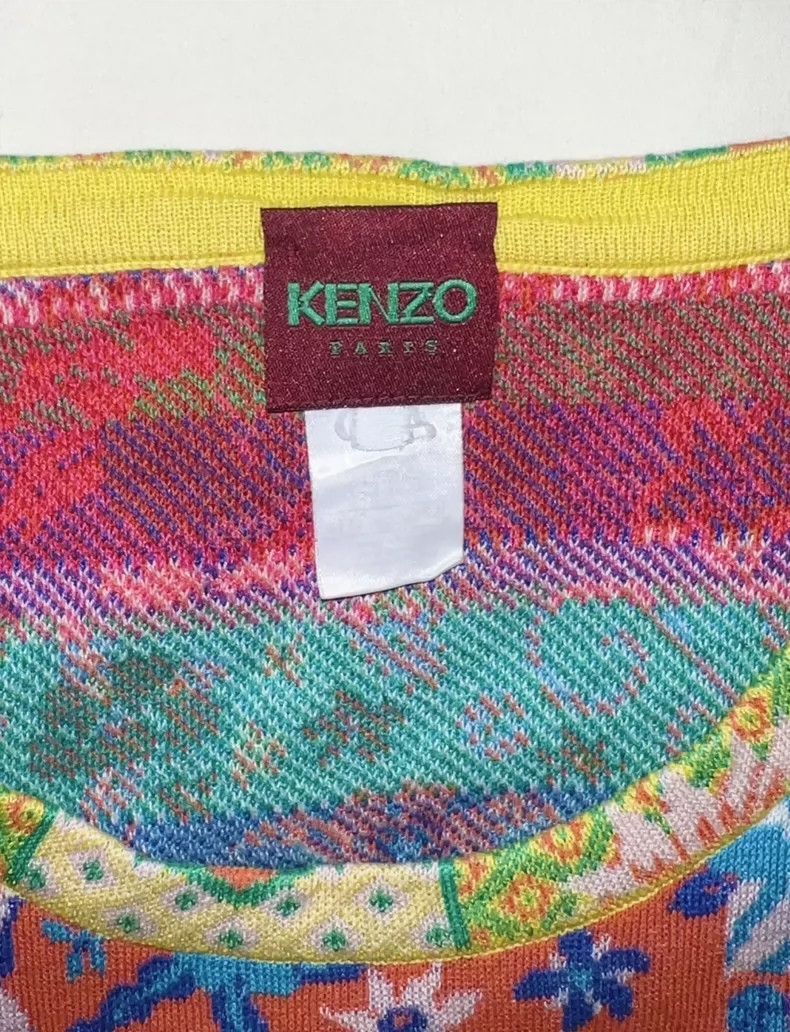 Kenzo Kenzo Vintage Daisy Butterfly Knit Top - dmc Size US S / EU 44-46 / 1 - 2 Thumbnail