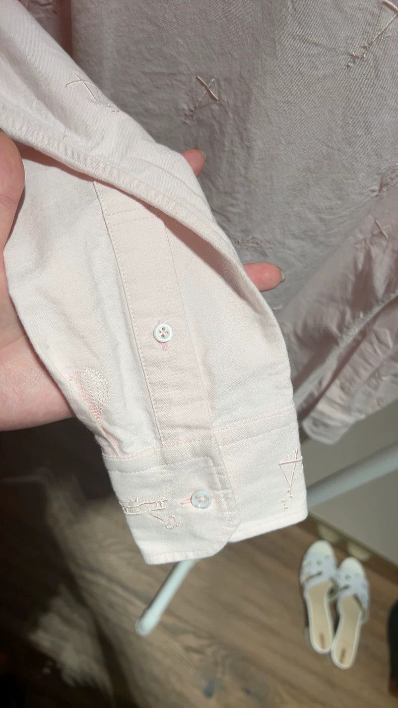 Thom Browne Thom Browne Pink Embroidered Long Sleeve Shirt - dmc Size US S / EU 44-46 / 1 - 8 Thumbnail