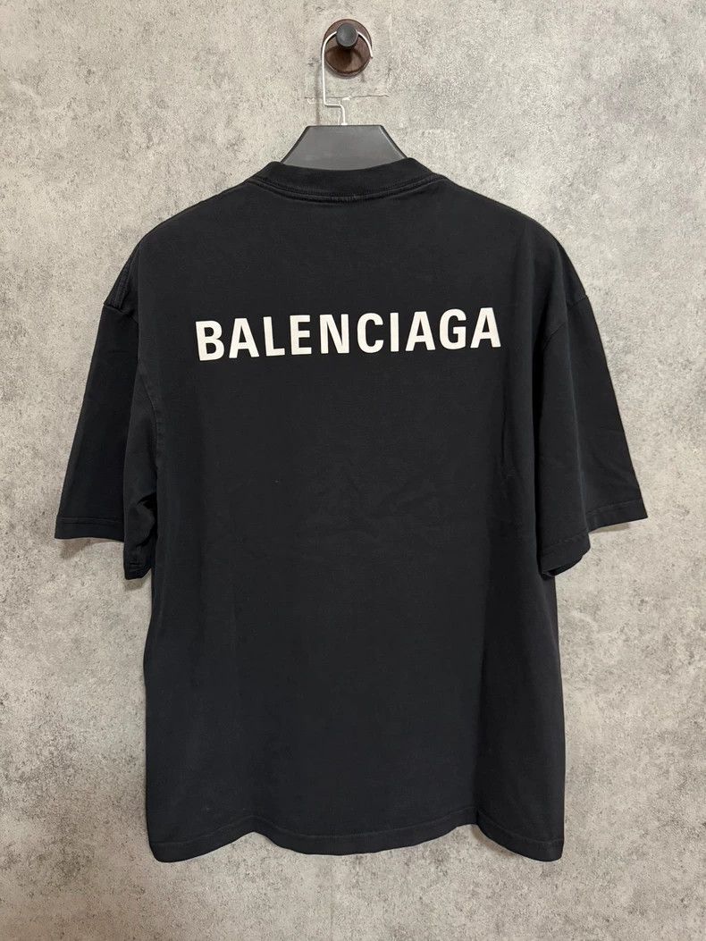 Balenciaga Balenciaga Black Short Sleeve Logo T-Shirt - dmc Size US XS / EU 42 / 0 - 5 Thumbnail