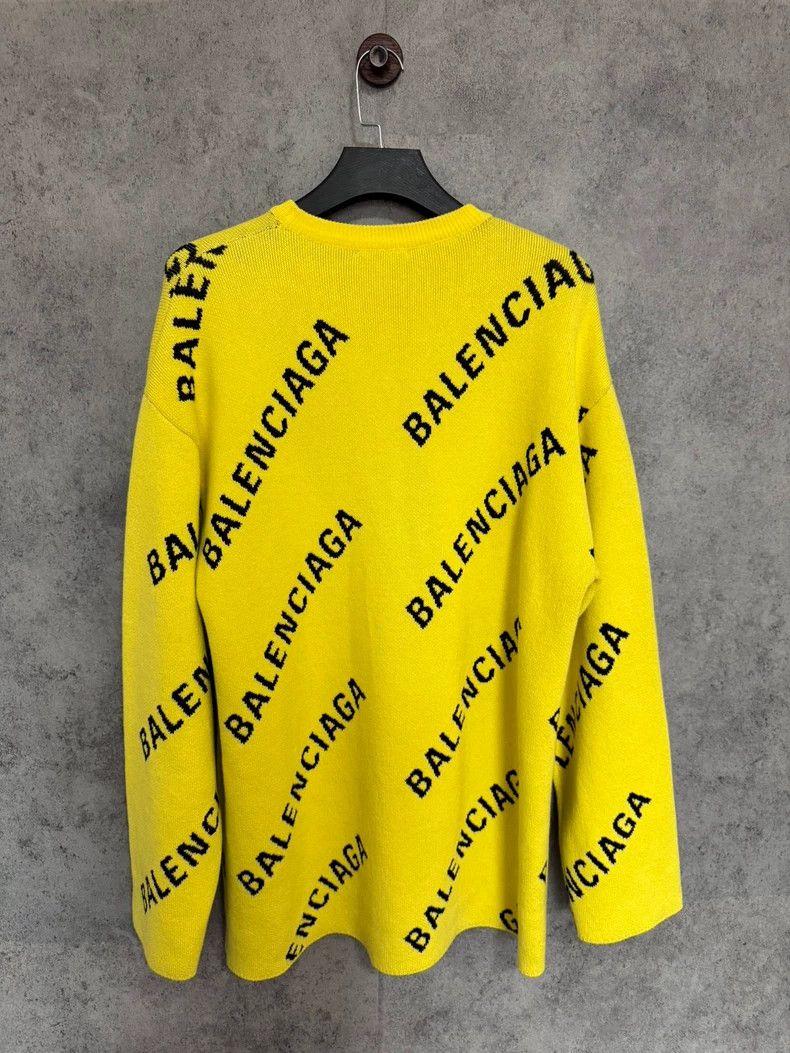 Balenciaga Balenciaga Logo Print Crewneck Sweater - dmc Size US S / EU 44-46 / 1 - 5 Thumbnail