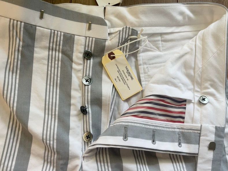 Thom Browne THOM BROWNE Men's Striped Trousers - dmc Size US 30 / EU 46 - 2 Thumbnail
