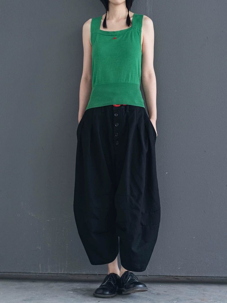 Vivienne Westwood Vivienne Westwood Green Knit Crossover Top - dmc Size US S / EU 44-46 / 1 - 6 Thumbnail