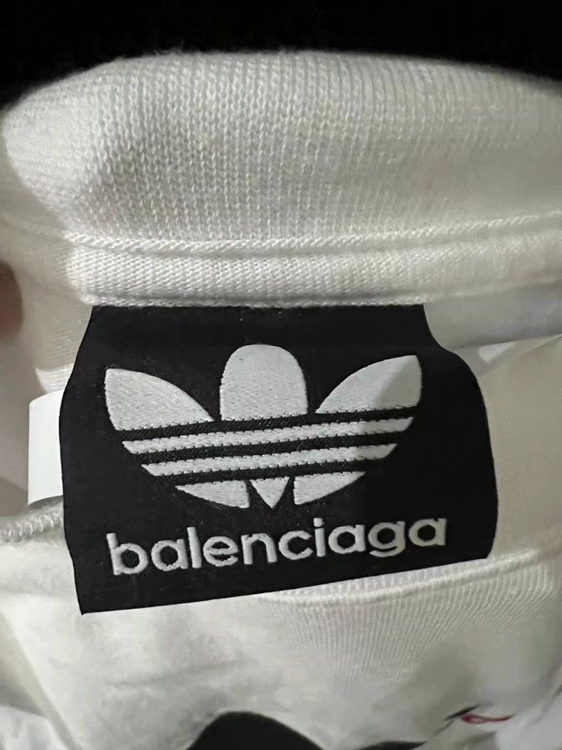 Balenciaga Balenciaga adidas collaborative printed short-sleeve tee - dmc Size US S / EU 44-46 / 1 - 3 Thumbnail