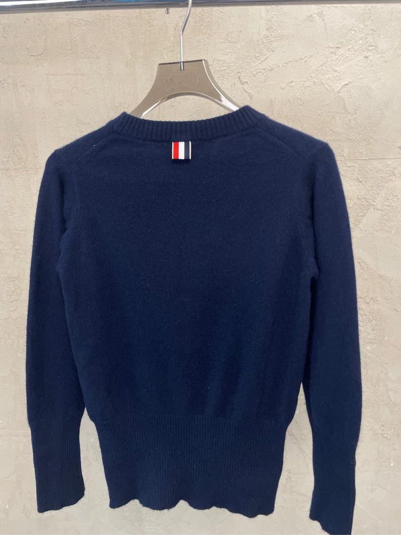Thom Browne Thom Browne Navy Whale Cashmere Sweater - dmc Size US XS / EU 42 / 0 - 3 Thumbnail