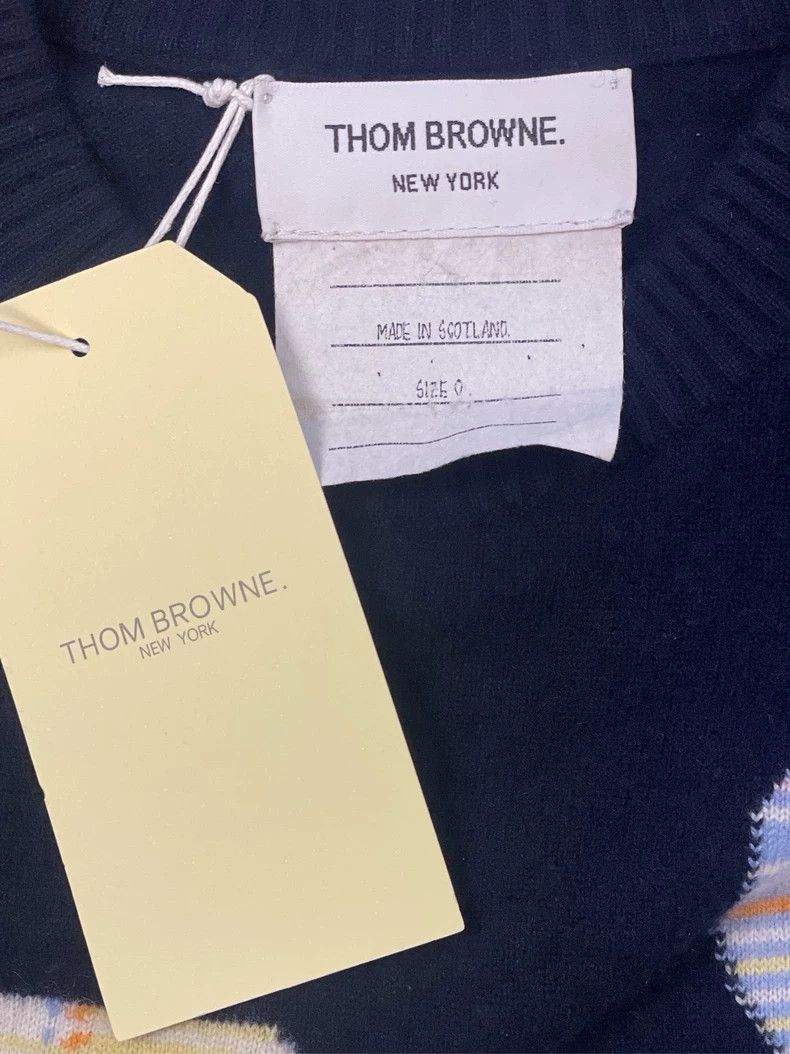 Thom Browne Thom Browne Navy Whale Cashmere Sweater - dmc Size US XS / EU 42 / 0 - 6 Thumbnail