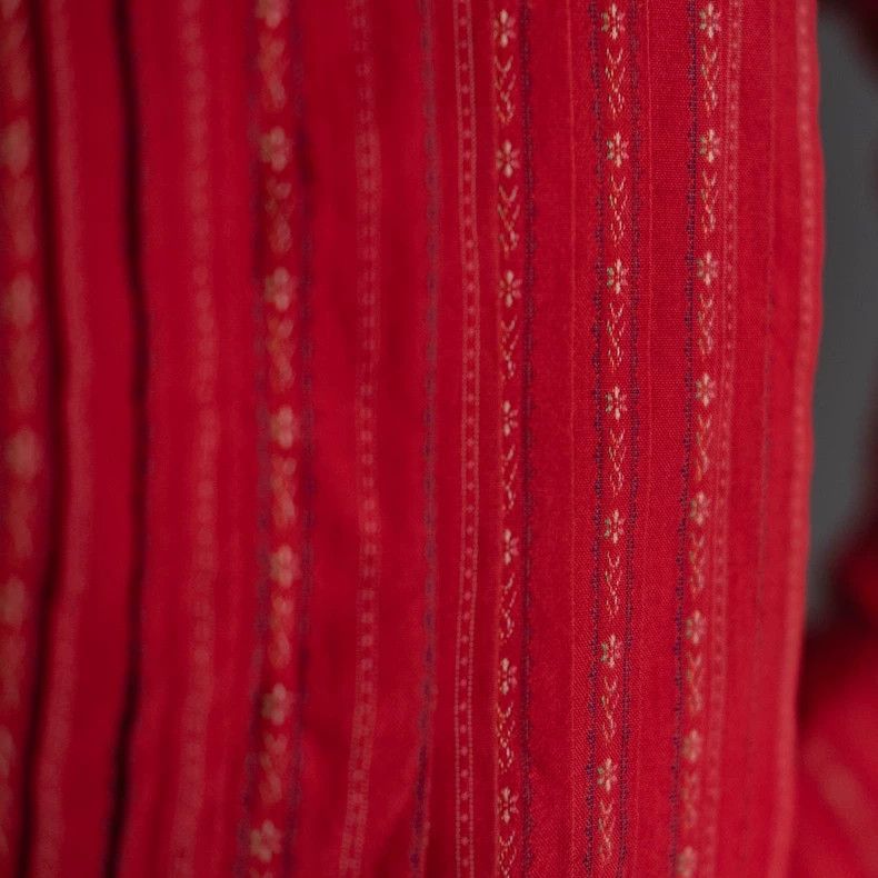 Kenzo 1980s KENZO Red Floral Stripe Blouse - dmc Size US XS / EU 42 / 0 - 8 Thumbnail