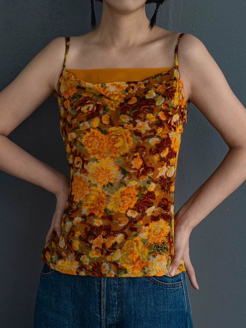 Kenzo 1990s KENZO Vintage Yellow Camisole - dmc Size US S / EU 44-46 / 1 - 5 Thumbnail