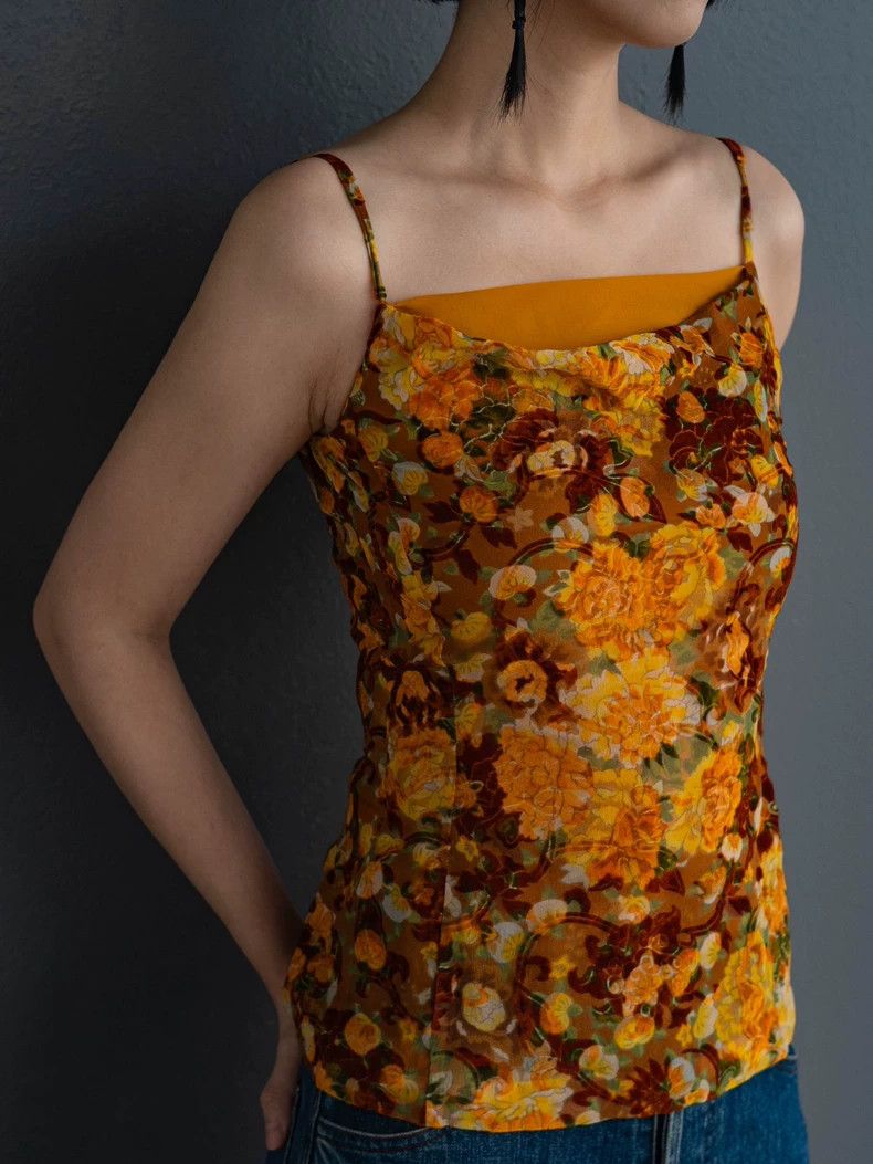 Kenzo 1990s KENZO Vintage Yellow Camisole - dmc Size US S / EU 44-46 / 1 - 6 Thumbnail