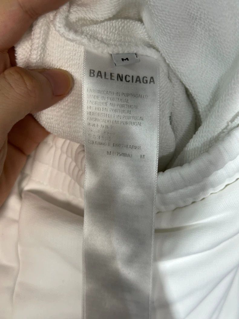 Balenciaga Balenciaga White Embroidered Logo Shorts - dmc Size US 28 / EU 44 - 5 Thumbnail