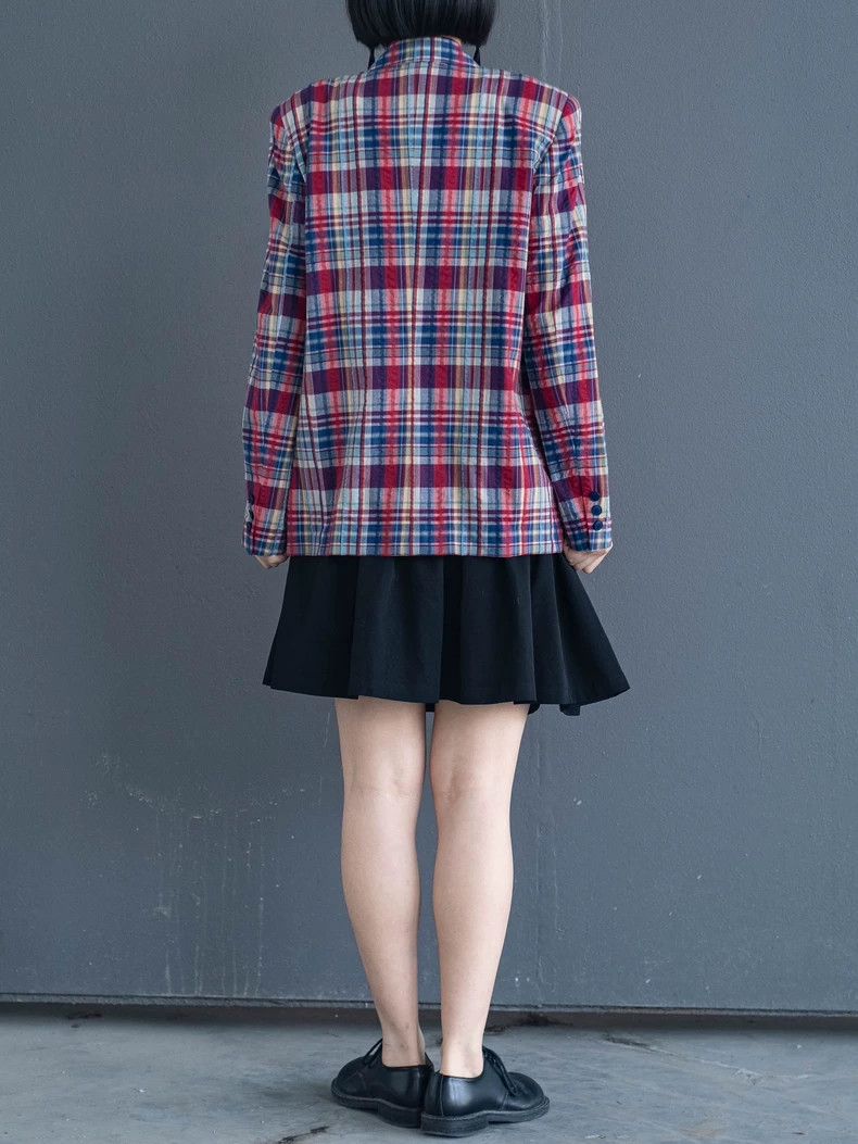 Kenzo 1980s KENZO Vintage Plaid Blazer - dmc Size US L / EU 52-54 / 3 - 4 Thumbnail