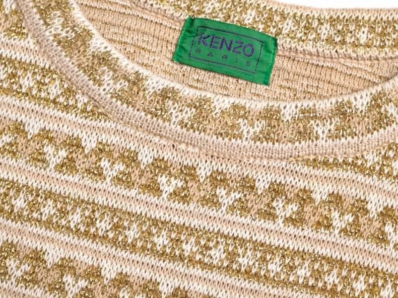 Kenzo KENZO 1985AW Blue Gold Knit Sweater - dmc Size US M / EU 48-50 / 2 - 8 Thumbnail