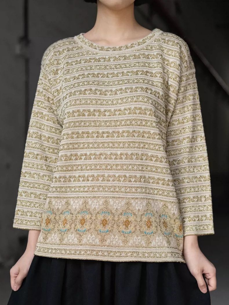 Kenzo KENZO 1985AW Blue Gold Knit Sweater - dmc Size US M / EU 48-50 / 2 - 4 Thumbnail