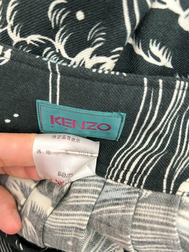 Kenzo KENZO 1986 Vintage Wave Print Pleated Skirt - dmc Size US 26 / EU 42 - 8 Thumbnail