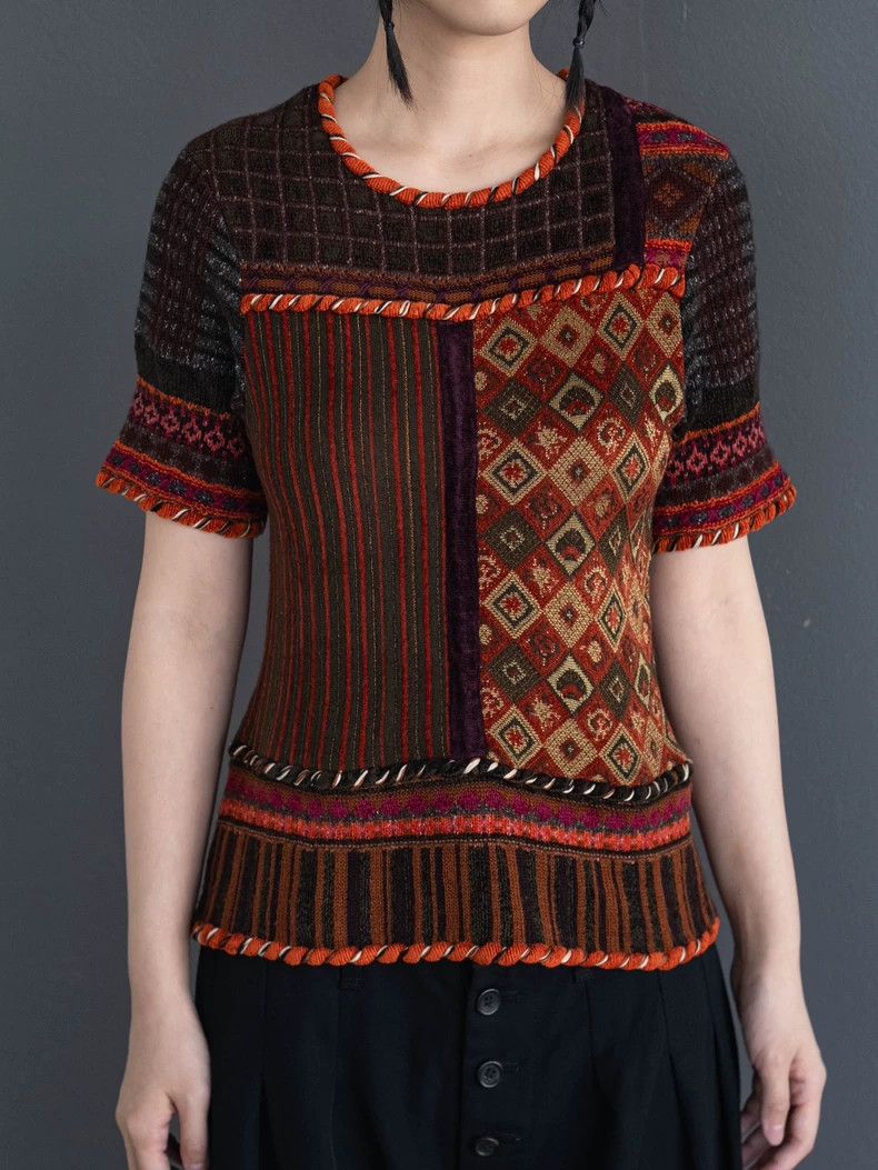 Kenzo 1990s KENZO Vintage Brown Knit Top - dmc Size US M / EU 48-50 / 2 - 7 Thumbnail