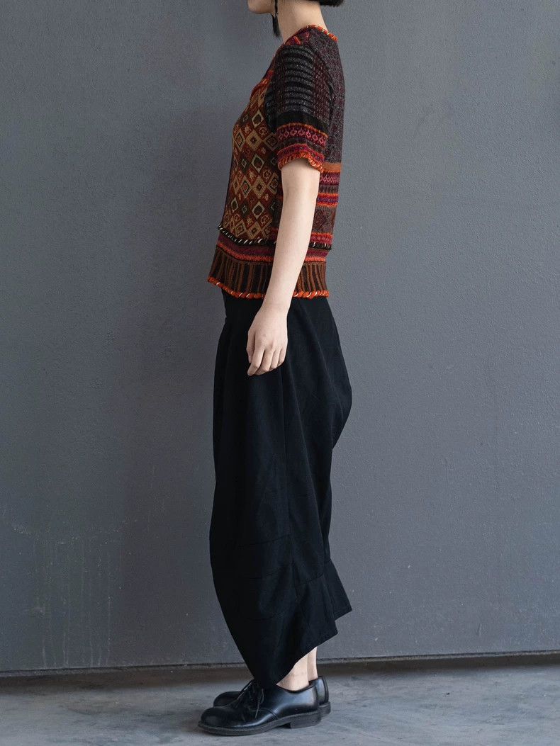 Kenzo 1990s KENZO Vintage Brown Knit Top - dmc Size US M / EU 48-50 / 2 - 2 Thumbnail