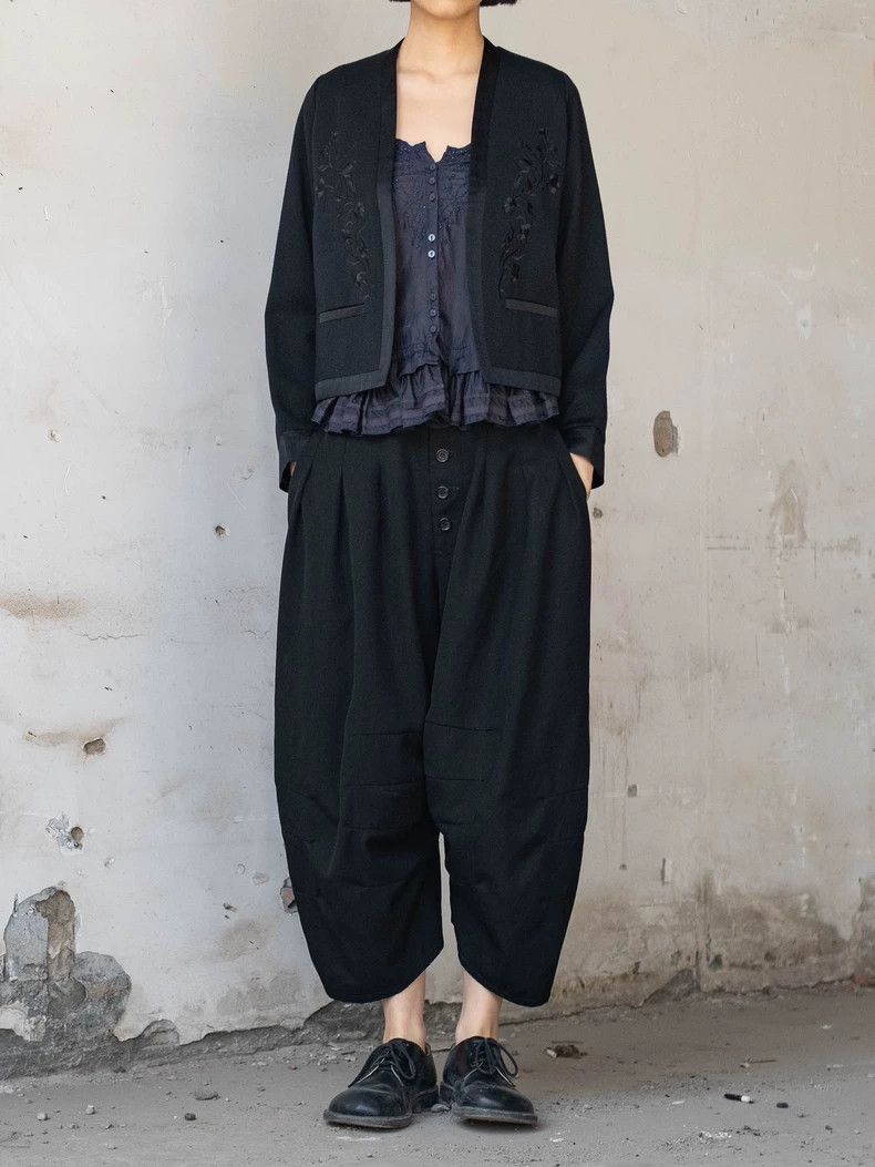 Kenzo 1983 KENZO Vintage Wool Embroidered Coat - dmc Size US M / EU 48-50 / 2 - 4 Thumbnail