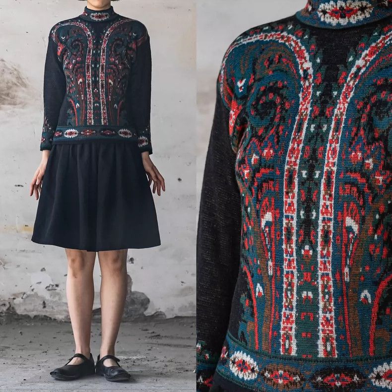 Vintage Vintage KENZO Ethnic Pattern Sweater - dmc Size US XS / EU 42 / 0 - 2 Thumbnail