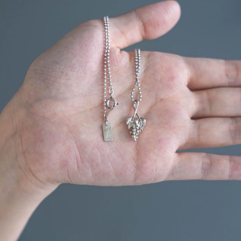 Kenzo 1980s KENZO Silver Grape Necklace Vintage - dmc Size ONE SIZE - 4 Thumbnail