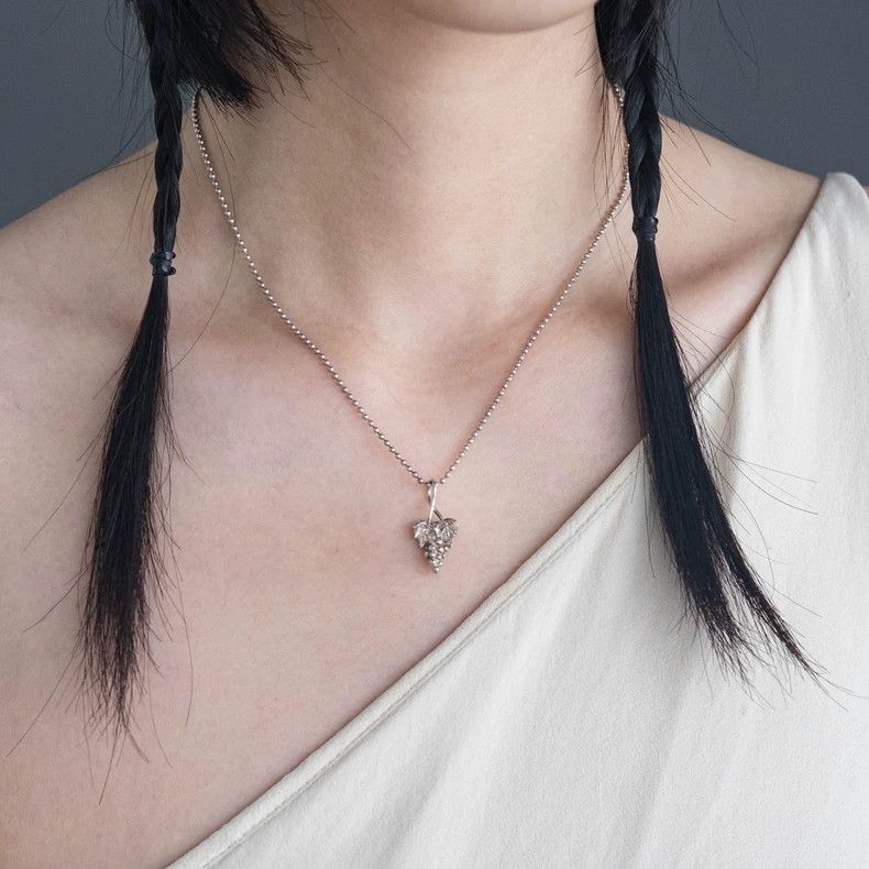 Kenzo 1980s KENZO Silver Grape Necklace Vintage - dmc Size ONE SIZE - 2 Thumbnail