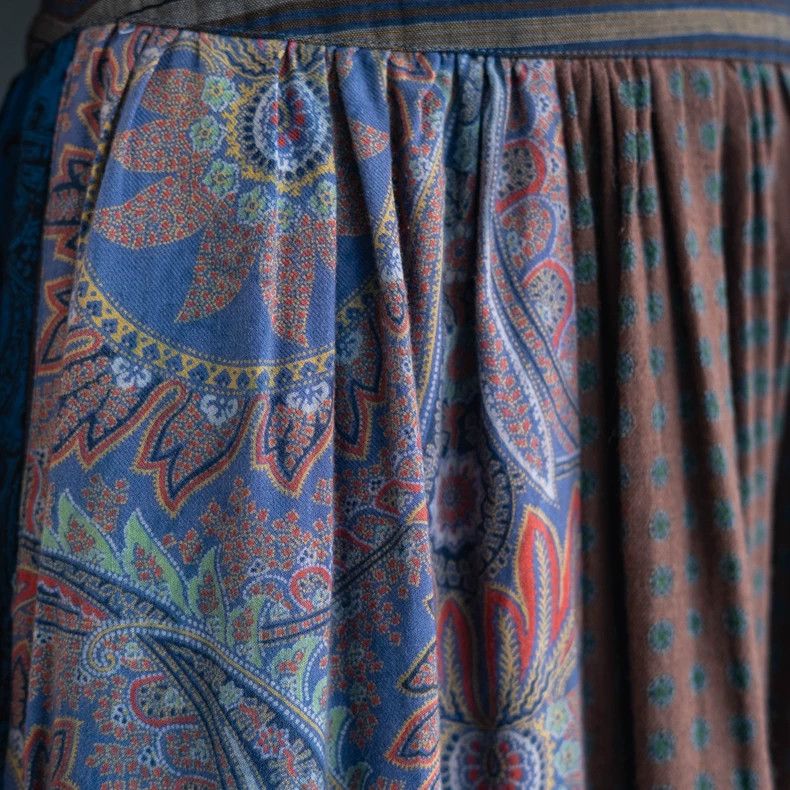 KENZO 1981 Vintage Blue Midi Skirt - dmc