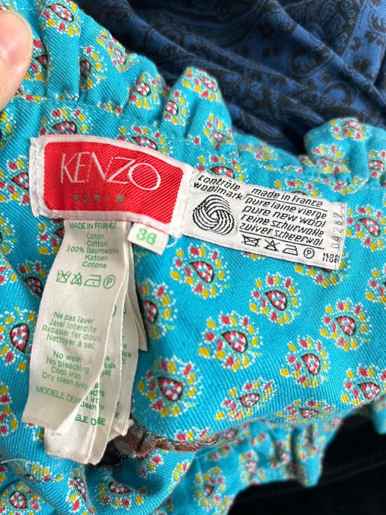 KENZO 1981 Vintage Blue Midi Skirt - dmc