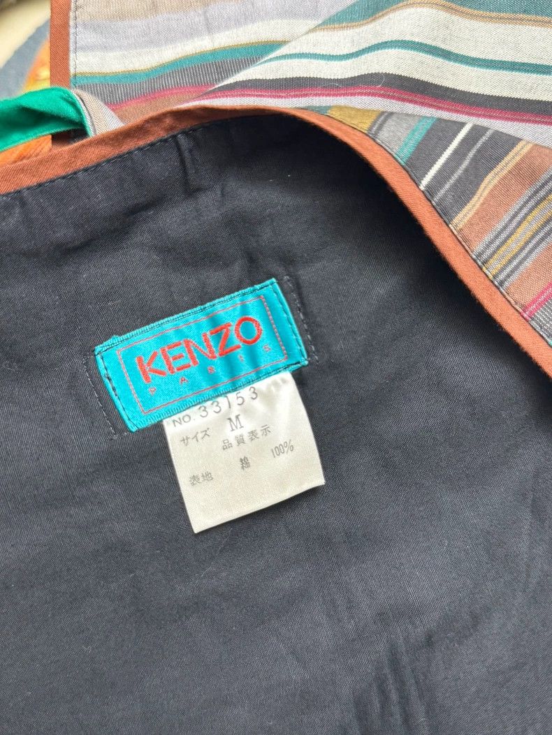 Kenzo 1980s KENZO Striped Wrap Skirt/Top - dmc Size US 38 / EU 54 - 9 Thumbnail