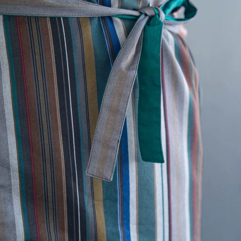 Kenzo 1980s KENZO Striped Wrap Skirt/Top - dmc Size US 38 / EU 54 - 6 Thumbnail