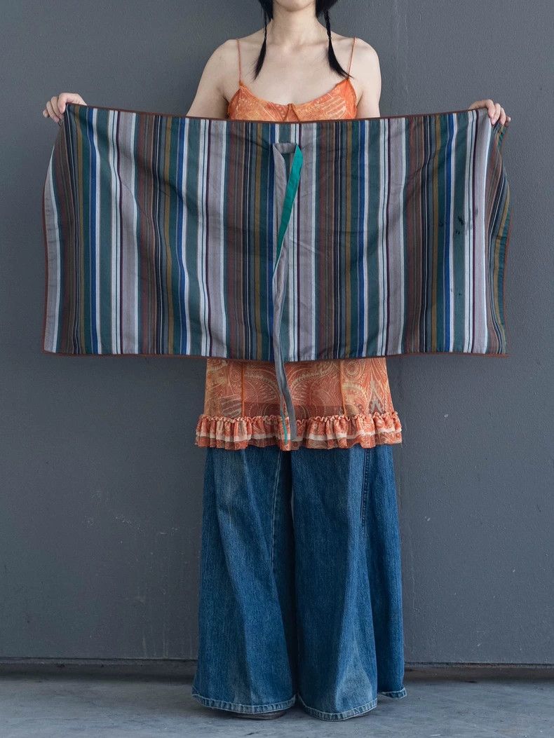 Kenzo 1980s KENZO Striped Wrap Skirt/Top - dmc Size US 38 / EU 54 - 3 Thumbnail