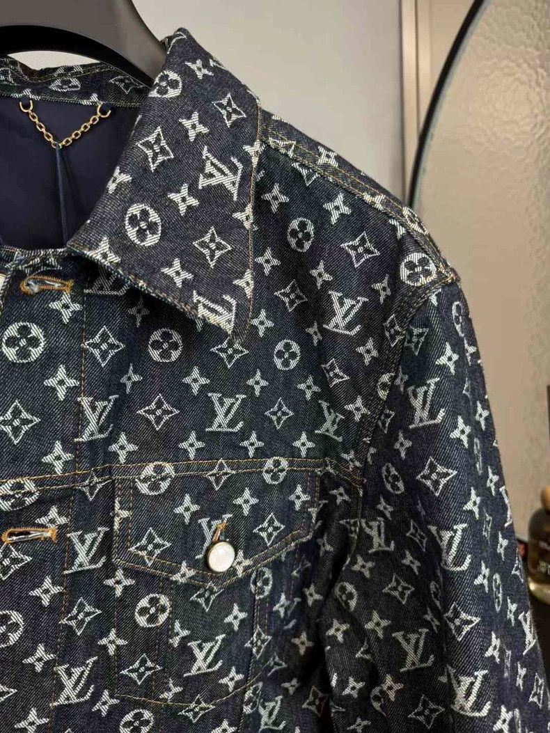 Louis Vuitton LV x Timberland Monogram Denim Jacket - dmc Size US XL / EU 56 / 4 - 4 Thumbnail