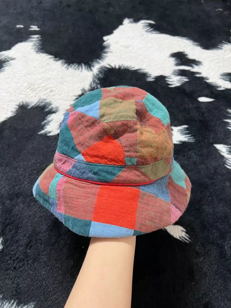 Kenzo Kenzo Multi-Color Patchwork Bucket Hat - dmc Size ONE SIZE - 2 Thumbnail